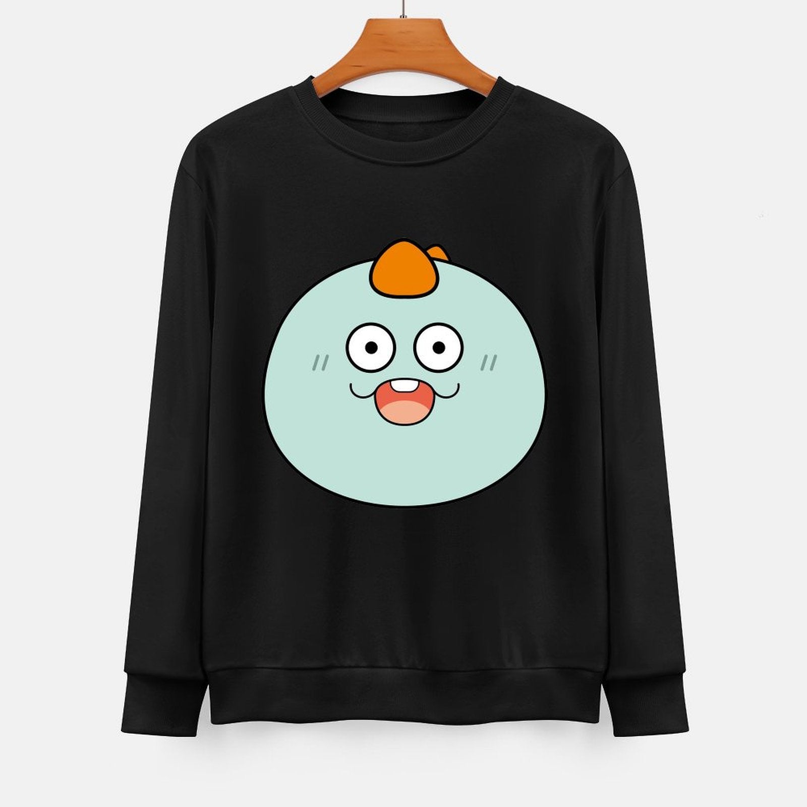 Front Patterned Long Sleeve TopActiveWear Tear-Resistant